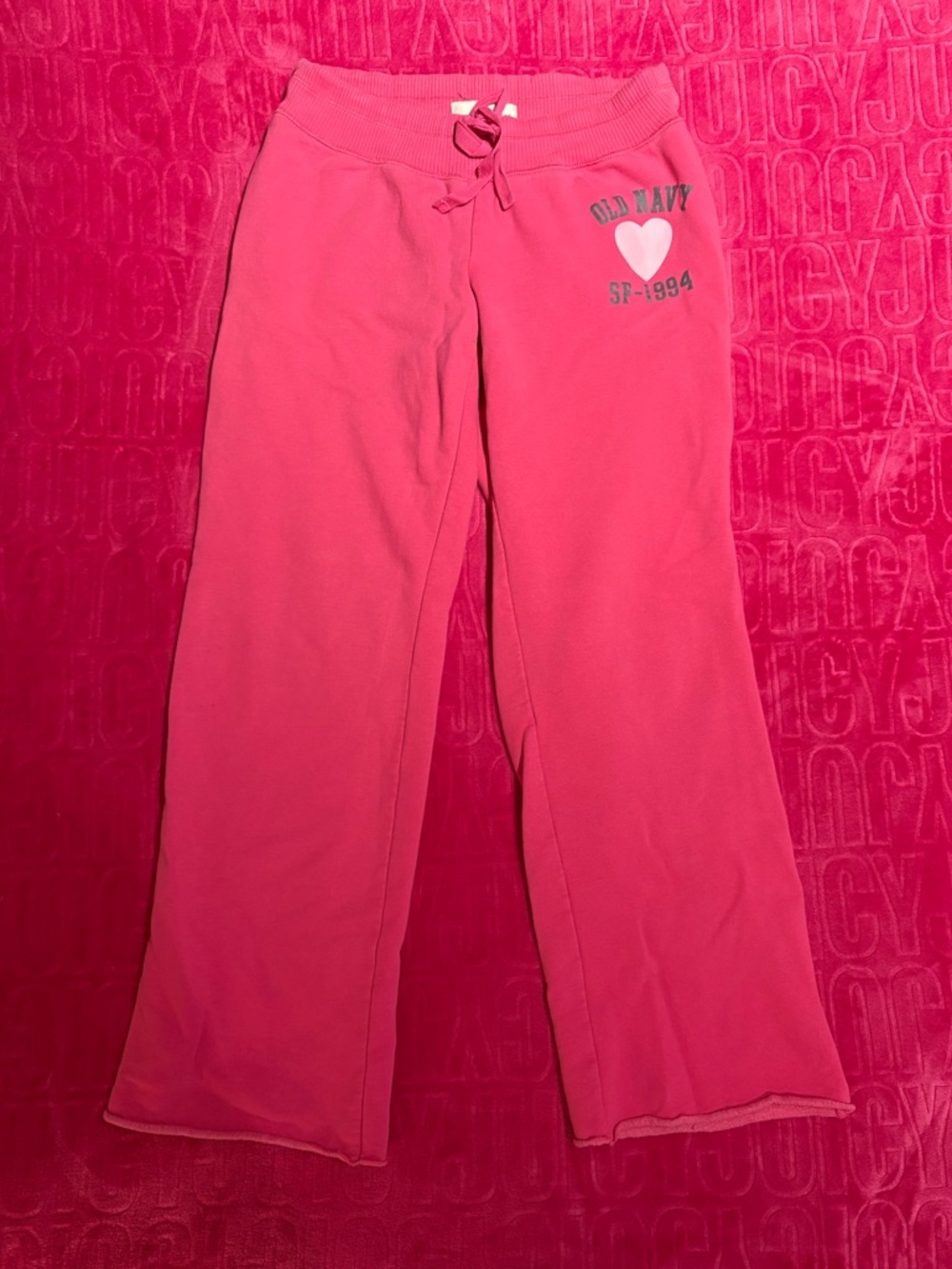 Y2K Old Navy Pink Wide Leg Sweatpants